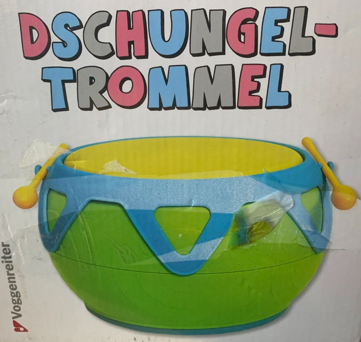 Voggenreiter Dschungel-Trommel, Musikinstrument für Kinder ab 18 Monaten 