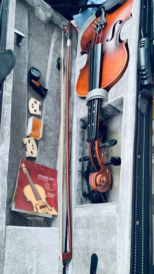 Eastar 4/4 Geige für Erwachsene Kinder Violine Set Anfänger mit Lernpunkt in Fin