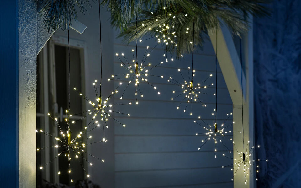 LED-Lichtervorhang "Magic" 180 cm Deko Fensterdekoration Dekoration Beleuchtung