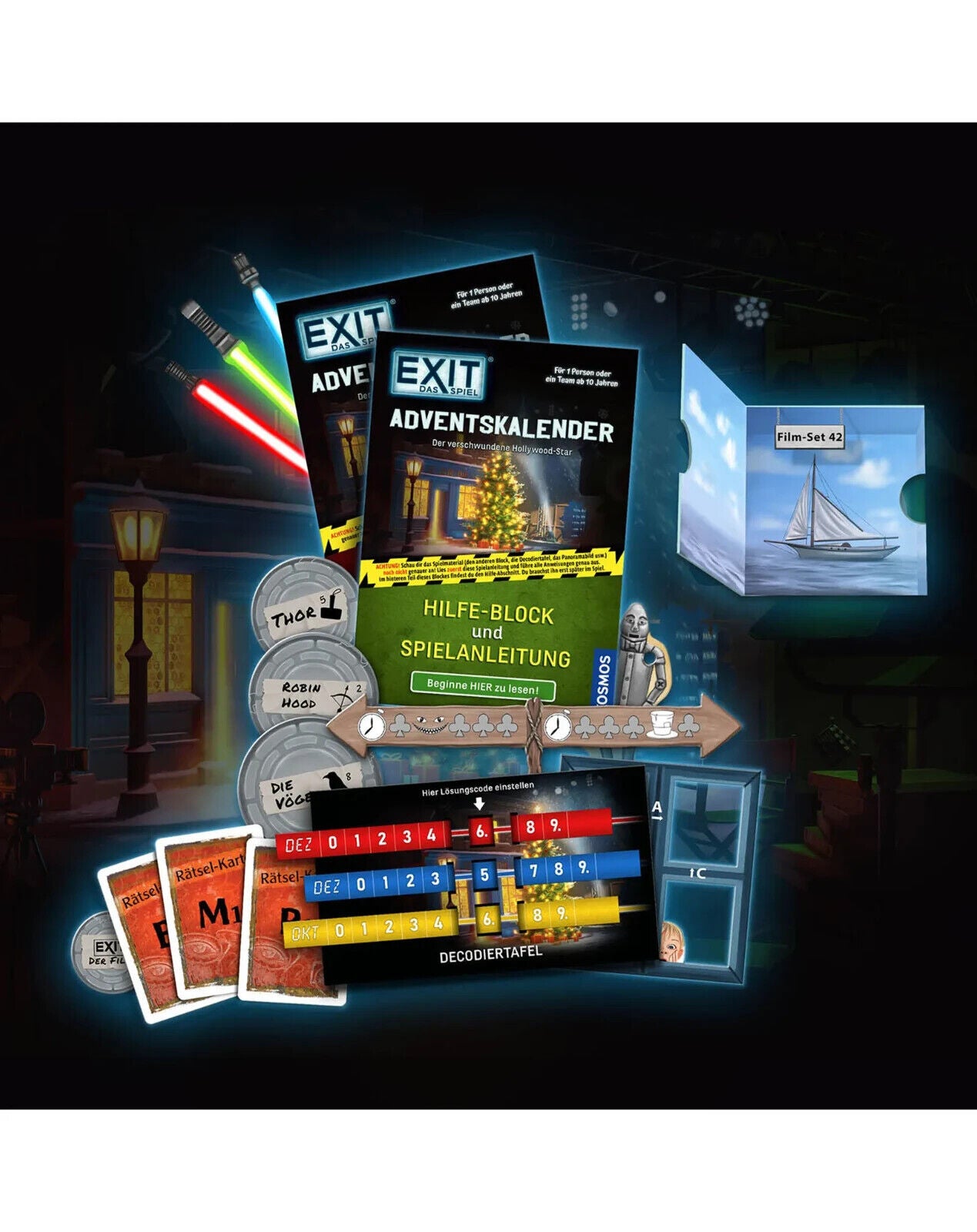 KOSMOS - EXIT - Das Spiel: Adventskalender mit 24 Rätsel (683702)