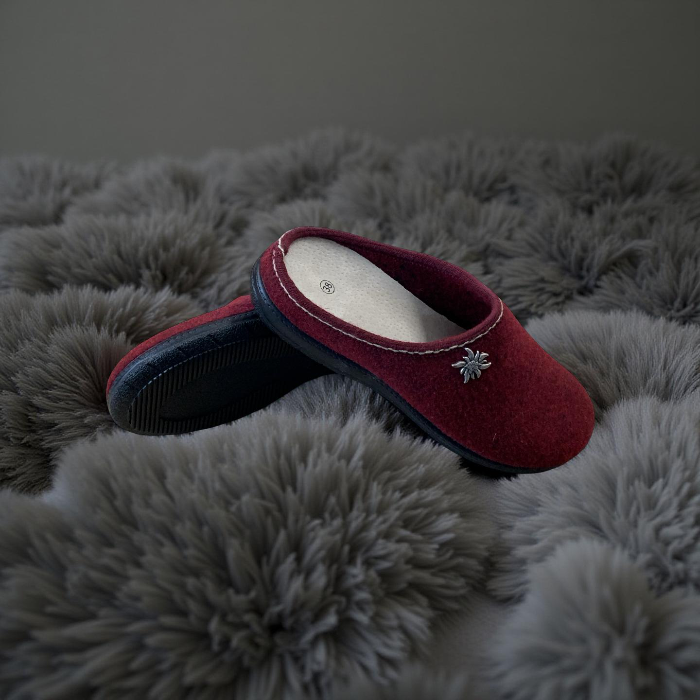 Damen-Hausschuhe, Winterschuhe, herausnehmbares Fußbett