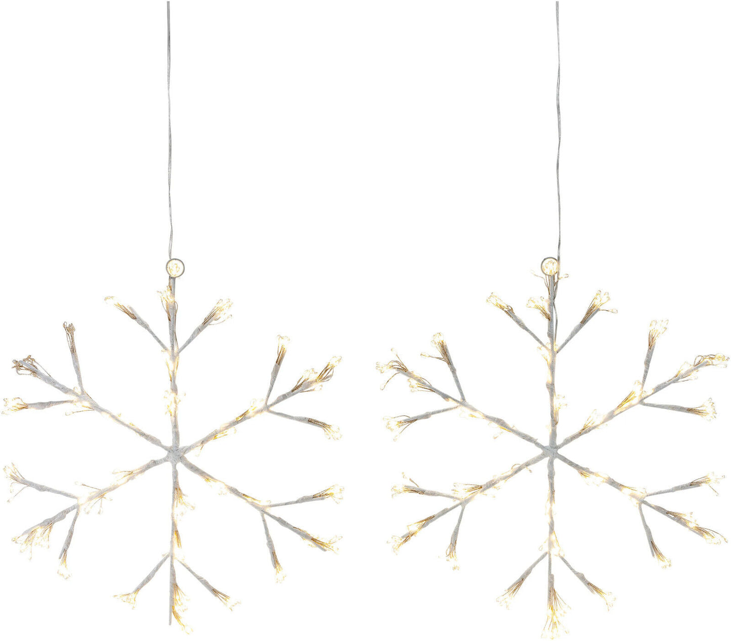 LED-Dekohänger "Schneeflocke" 2er-Set, 720 LEDs LED Advent Deko Weihnachten