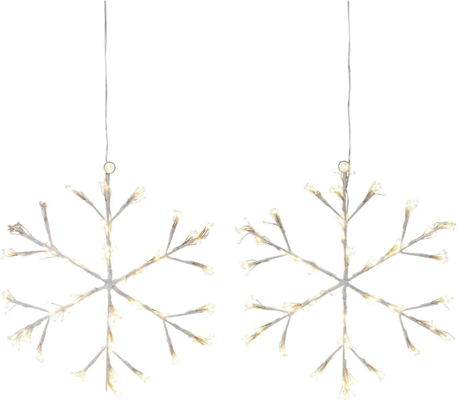 LED-Dekohänger "Schneeflocke" 2er-Set, 720 LEDs LED Advent Deko Weihnachten