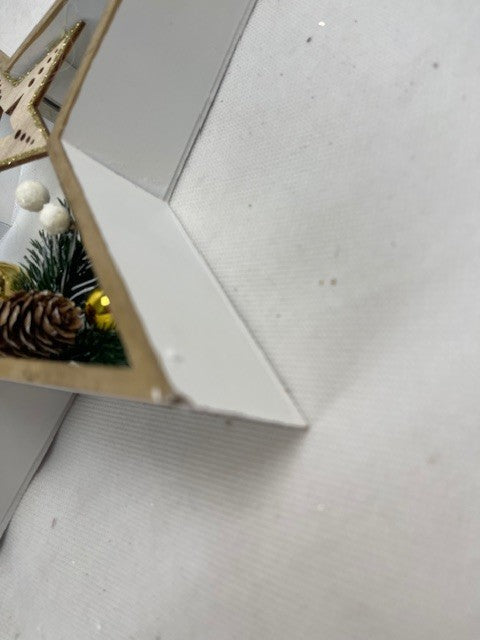 LED-Sterne "XMAS" weiss, 3er-Set (B-Ware)