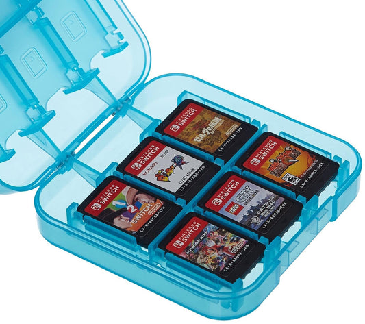 Amazon Basics - Aufbewahrungsbox für Spiele der Nintendo Switch - Blau