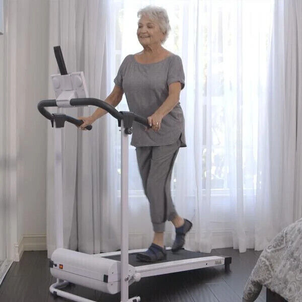 iWalk Laufband zusammenklappbar inkl. Bordcomputer Sport Fitness Gerät Weiß
