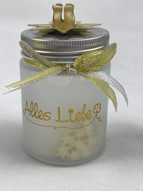 Geschenkgläser "Wünsche" Ohne Kerze (B-Ware)