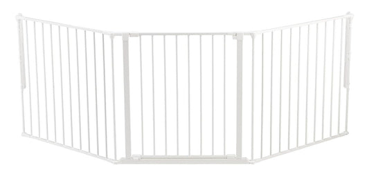 BabyDan Flex L, 90-223 cm, Treppenschutzgitter/Raumteiler, Weiß, Made in Denmark