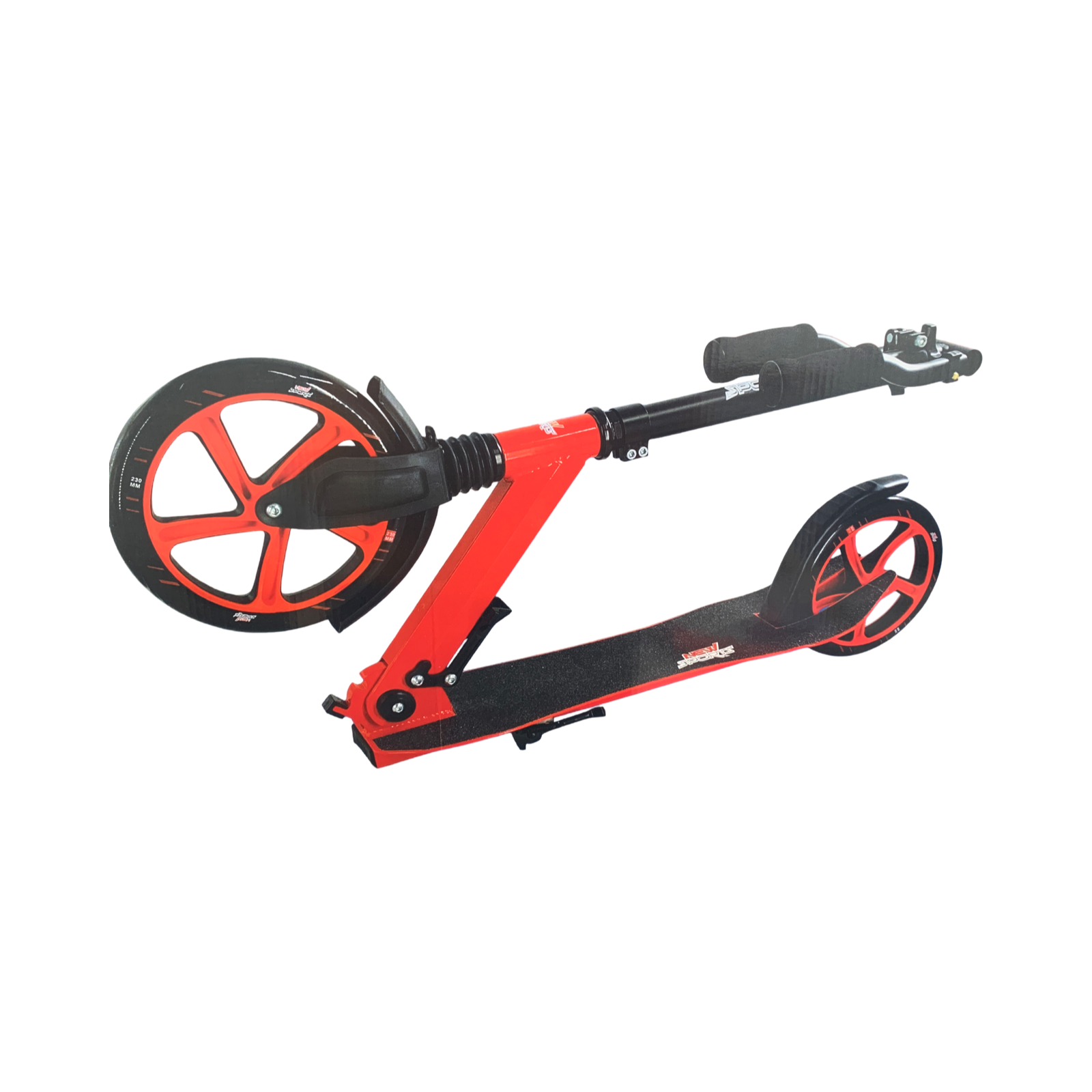 New Sports Scooter Neon Orange, 230 mm, ABEC 7