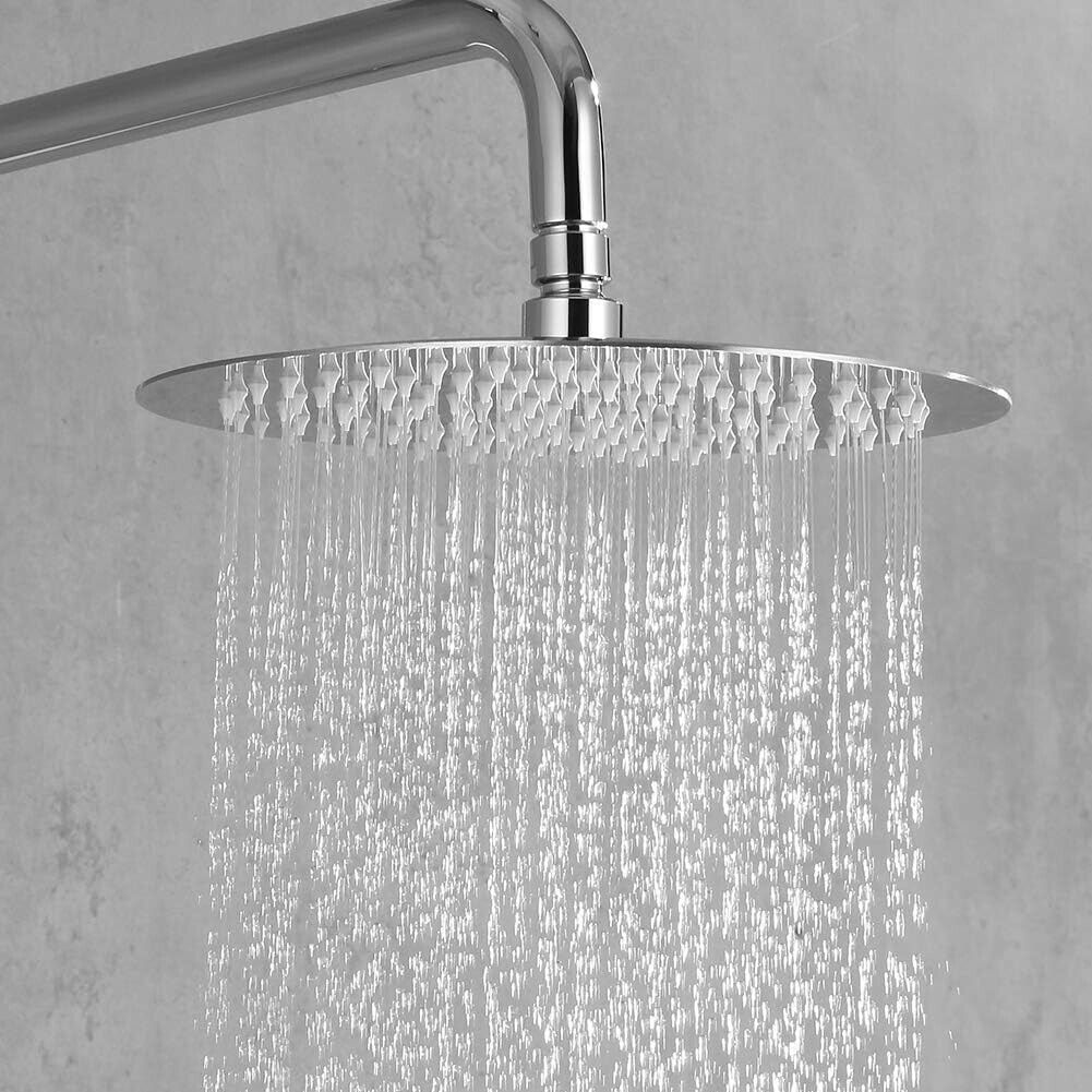 Ibergrif - Edelstahl Kopfbrause Regendusche, Duschkopf, 30cm Edelstahl, Silber