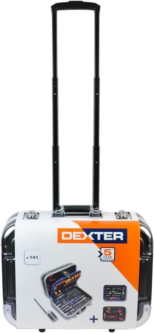 DEXTER - 141-teiliger Werkzeugkoffer - Mit Transportkoffer - Komplettset -, Neu