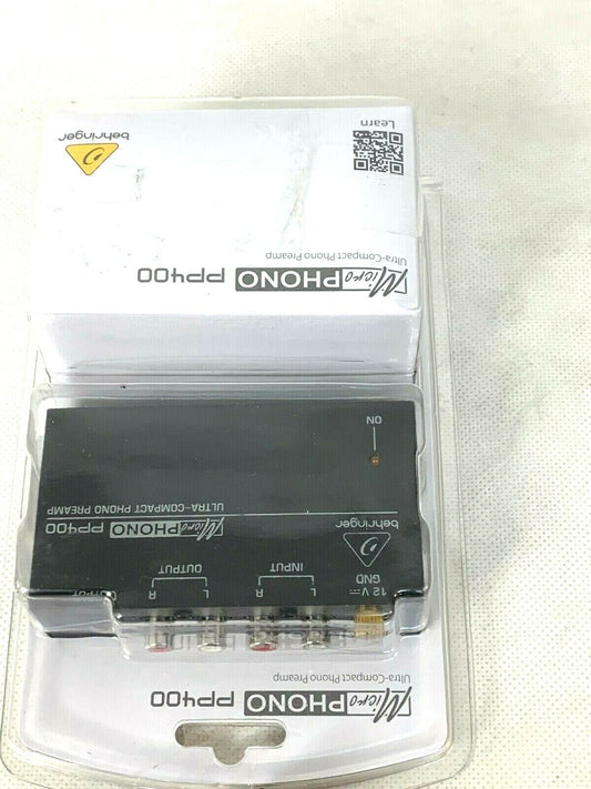 Behringer PP400 Mikrofon Plattenspieler Vorverstärker, Schwarz