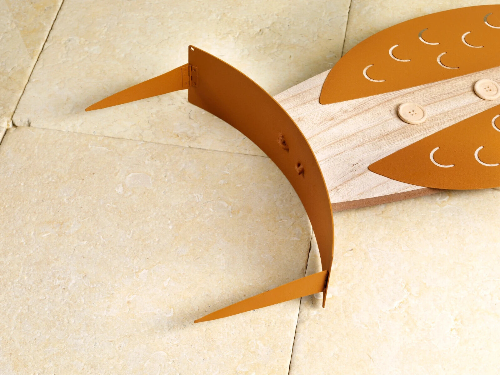 Eulenfamilie "Kauz", 3er-Set Deko Garten Dekoration aus Metall und Holz