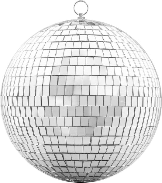Spiegelkugel 20CM Coole und lustige silberne Party-DiscoKugel Disco Kugel Silber
