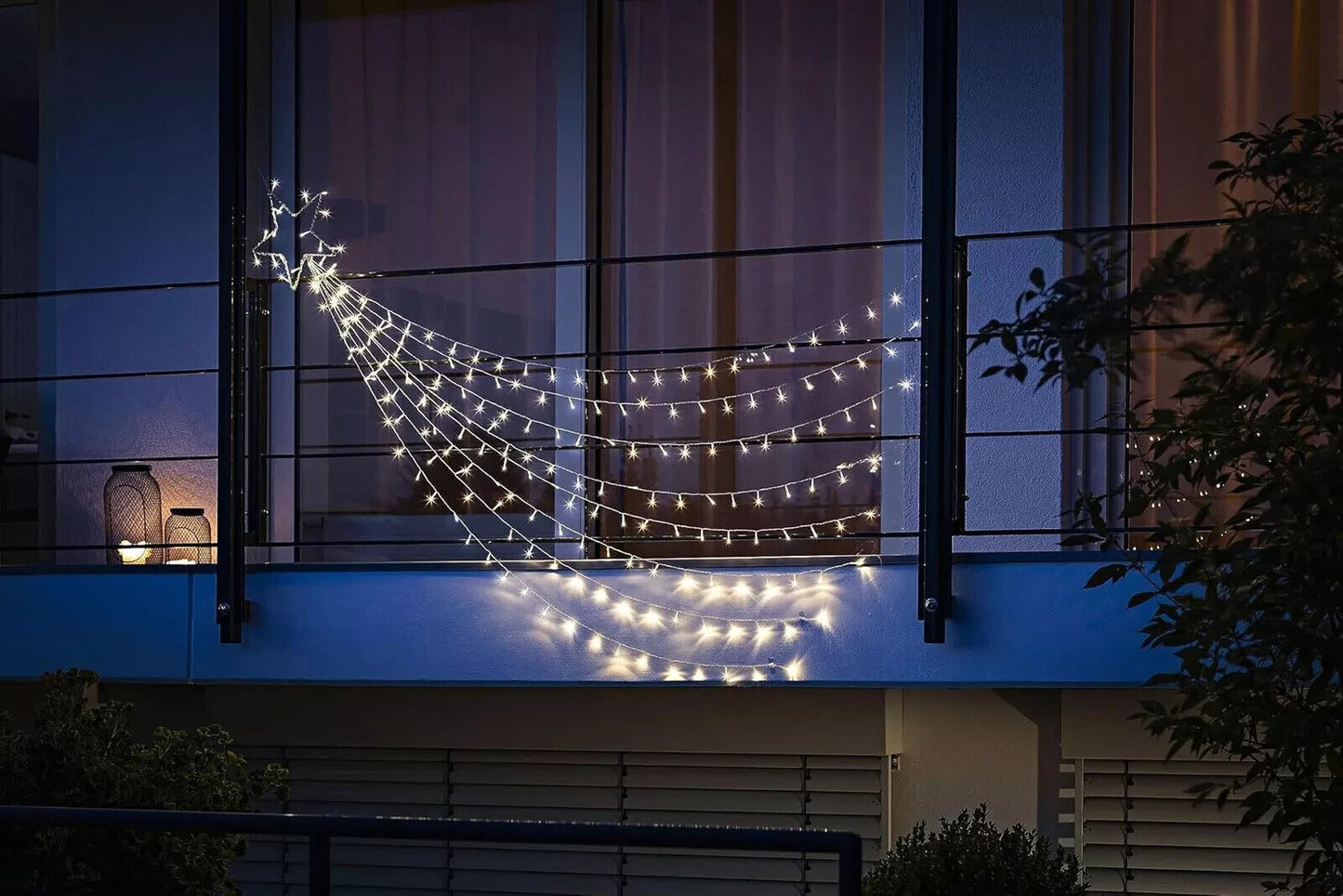 LED-Hängedeko "Sternenschweif" 230cm, 220 LEDs