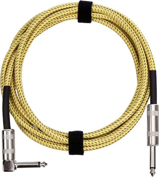 Amazon Basics - Hilfs Kabel für Elektrische Gitarre, Bass, Keyboards, Geflochten