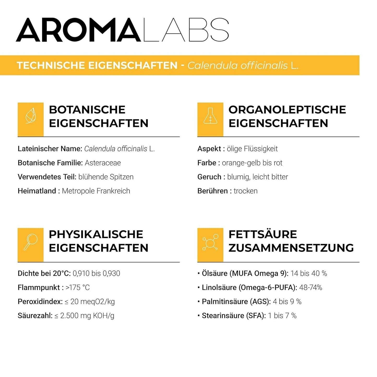 Bio - Macerate Ringelblumenöl - 100mL - 100% Rein, Natürlich und Cosmos zertifiz