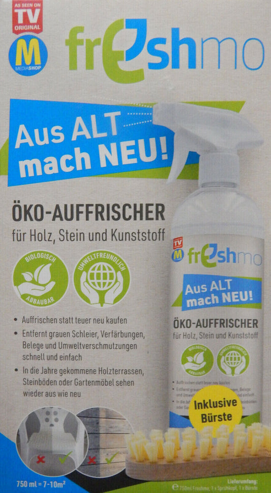 Freshmo Aus ALT mach NEU! Öko-Auffrischer für Stein, Holz, Kunststoff Reiniger