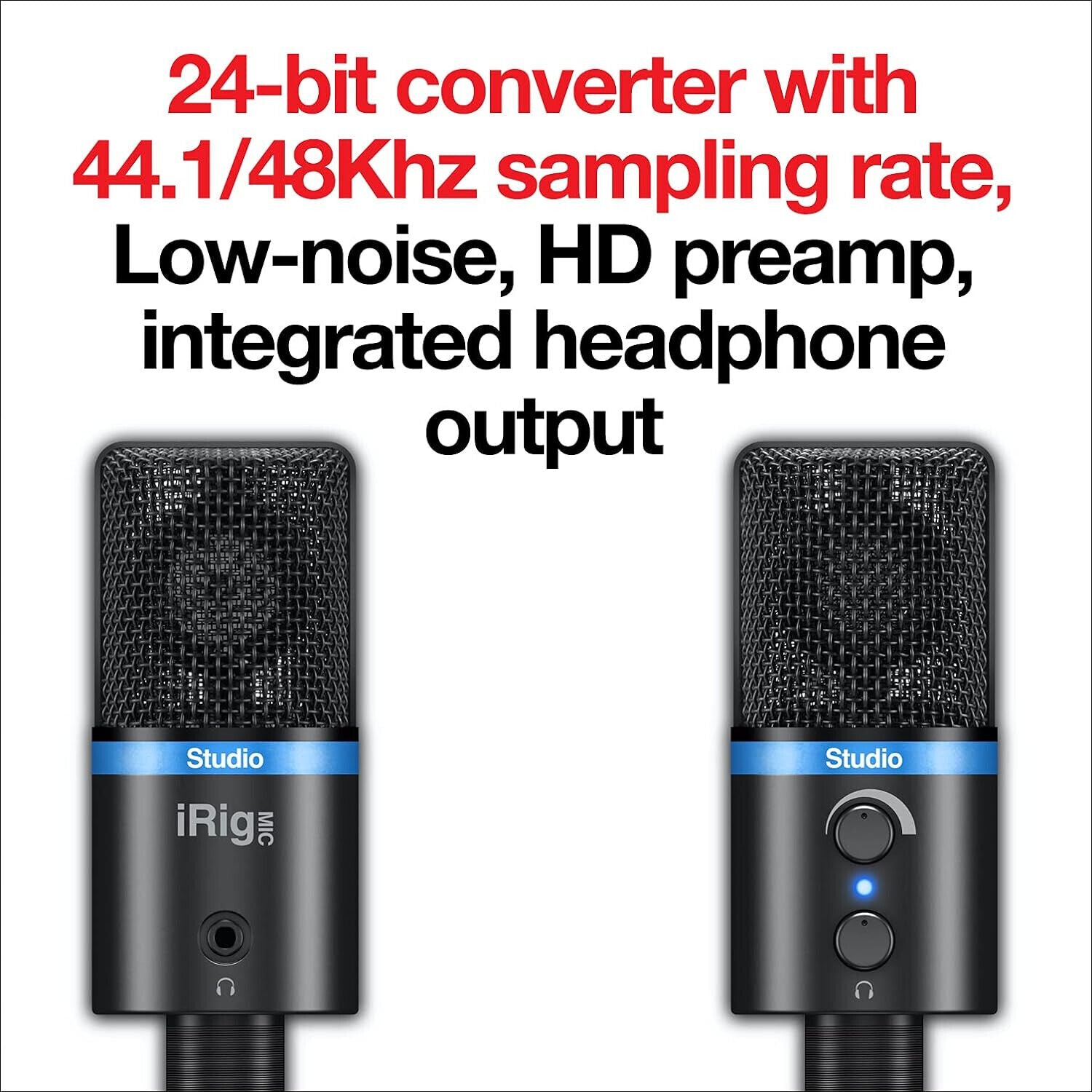 IK Multimedia iRig Mic Studio Mikrofon schwarz Microfon