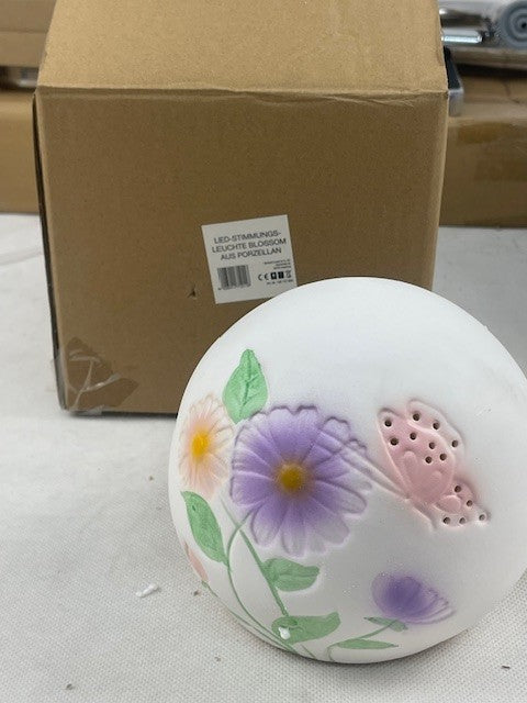 LED-Stimmungsleuchte Blossom Aus Porzellan
