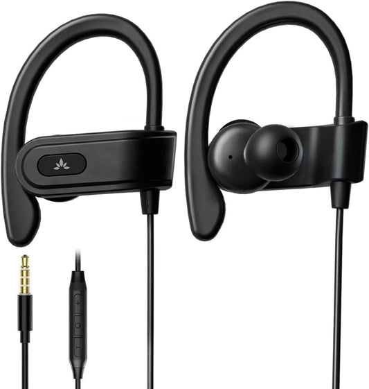 Avantree Sport Clip Kopfhörer mit Mikrofon, kabelgebundenes laufendes iPhone Kop