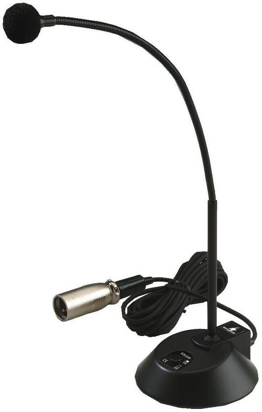 MONACOR ECM-310P ELA Tisch-Mikrofon mit Schwanenhals