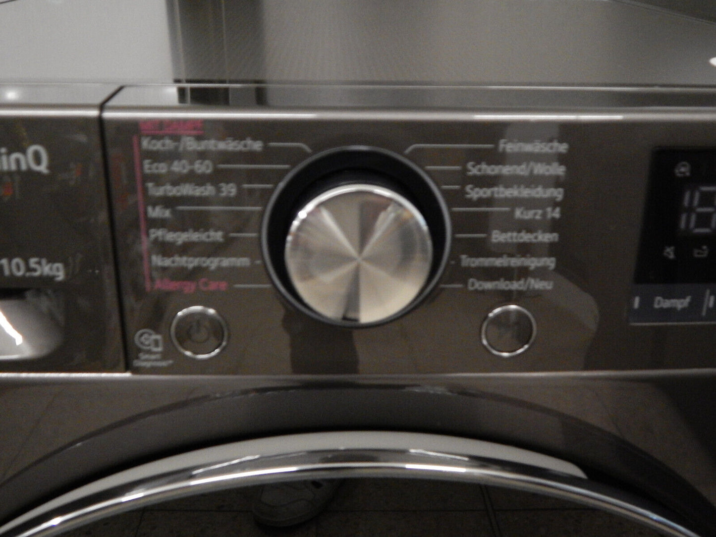 LG WaschmaschineF6WV710P2S 10,5 kg in Schwarz 1600U/min Inverter Motor Appfähig