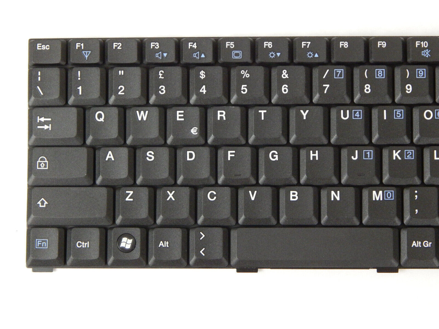 Laptop Tastatur Universal QWERTY Layout Laptoptastatur Notebook Einbau Tastatur