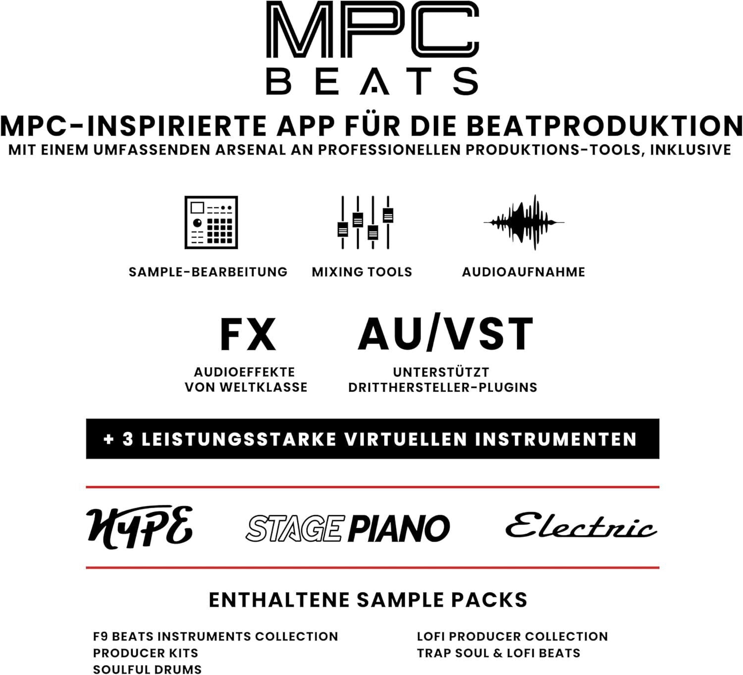 AKAI Professional MPK Mini MK3 – 25-Tasten USB MIDI Keyboard Controller Weiß