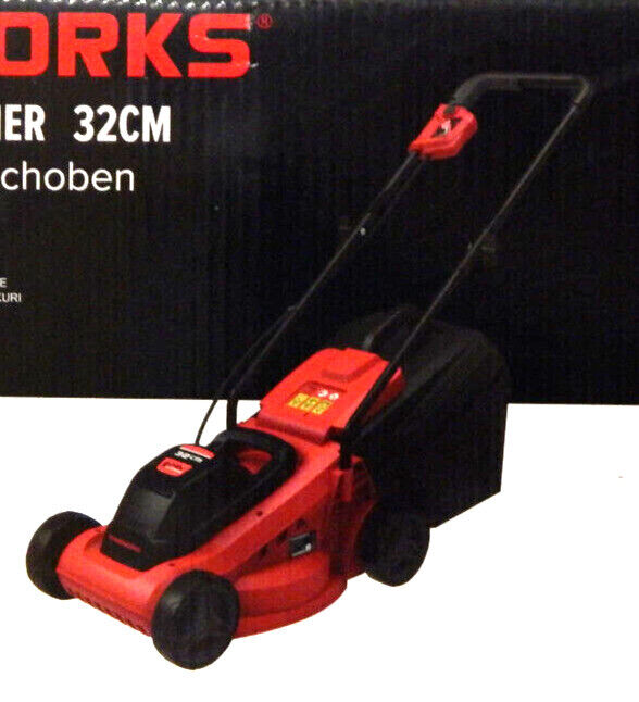 Powerworks 24V Akku-Rasenmäher P24LM32 Schnittbreite: 32 cm Fangkorb 30L in Rot