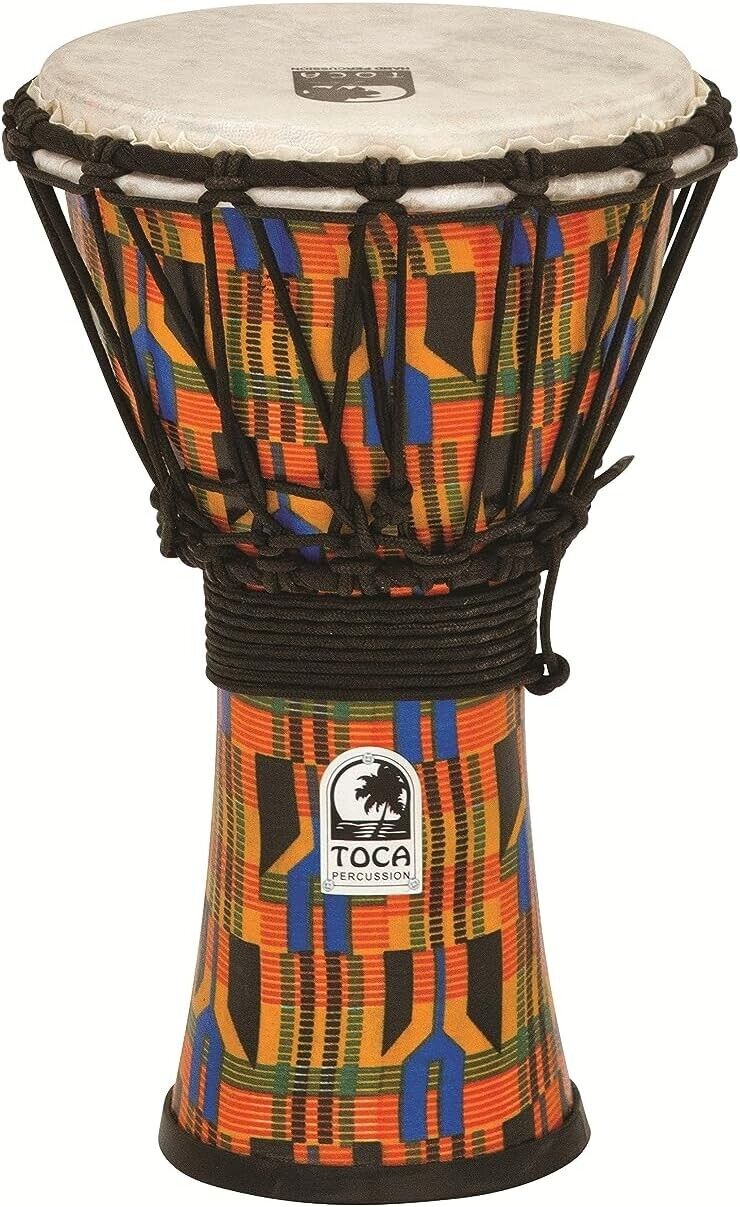 TOCA TO803211 Djembe Freestyle 7'' Kente Cloth SFDJ-7K