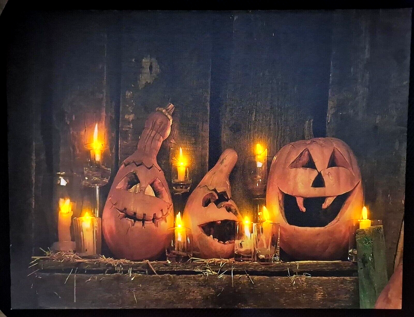 Halloween Bild mit Beleuchtung