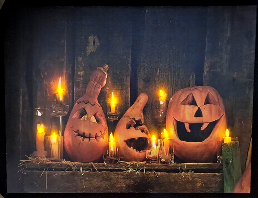 Halloween Bild mit Beleuchtung