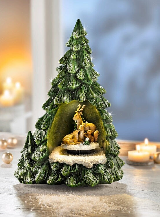 Spieluhr "Tannenbaum" mit Beleuchtung LED Weihnachtsdeko Weihnachtsbeleuchtung