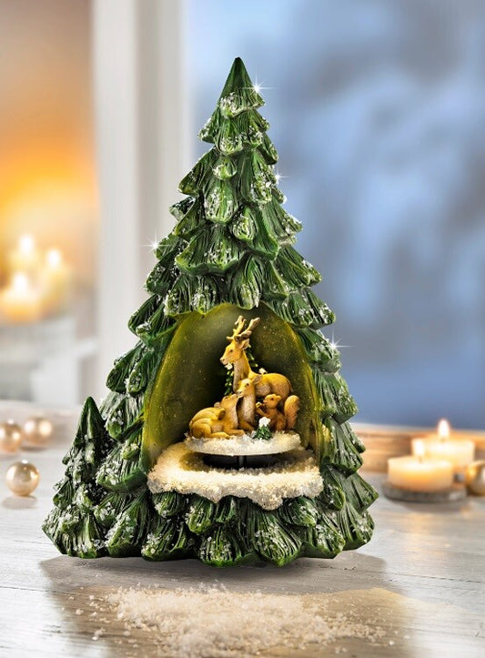 Spieluhr "Tannenbaum" mit Beleuchtung LED Weihnachtsdeko Weihnachtsbeleuchtung