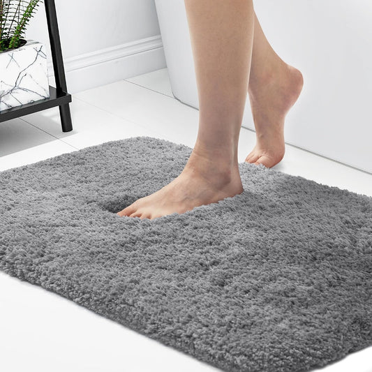 Badematte, rutschfeste waschbare Badematten, weiches Mikrofaser, saugfähiger Bad