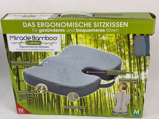 Miracle Bamboo Cushion 1 Stk Sitzkissen ergonomisch gesundes Sitzen gerade Wirbe