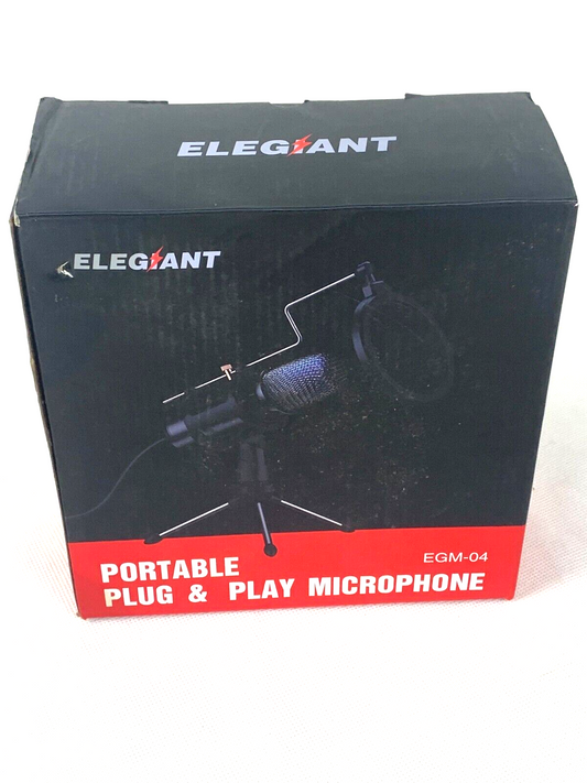 ELEGIANT Mikrofon »EGM-04« (Mikrofonständer Kit, 1-tlg), USB Studiomikrofon USB-