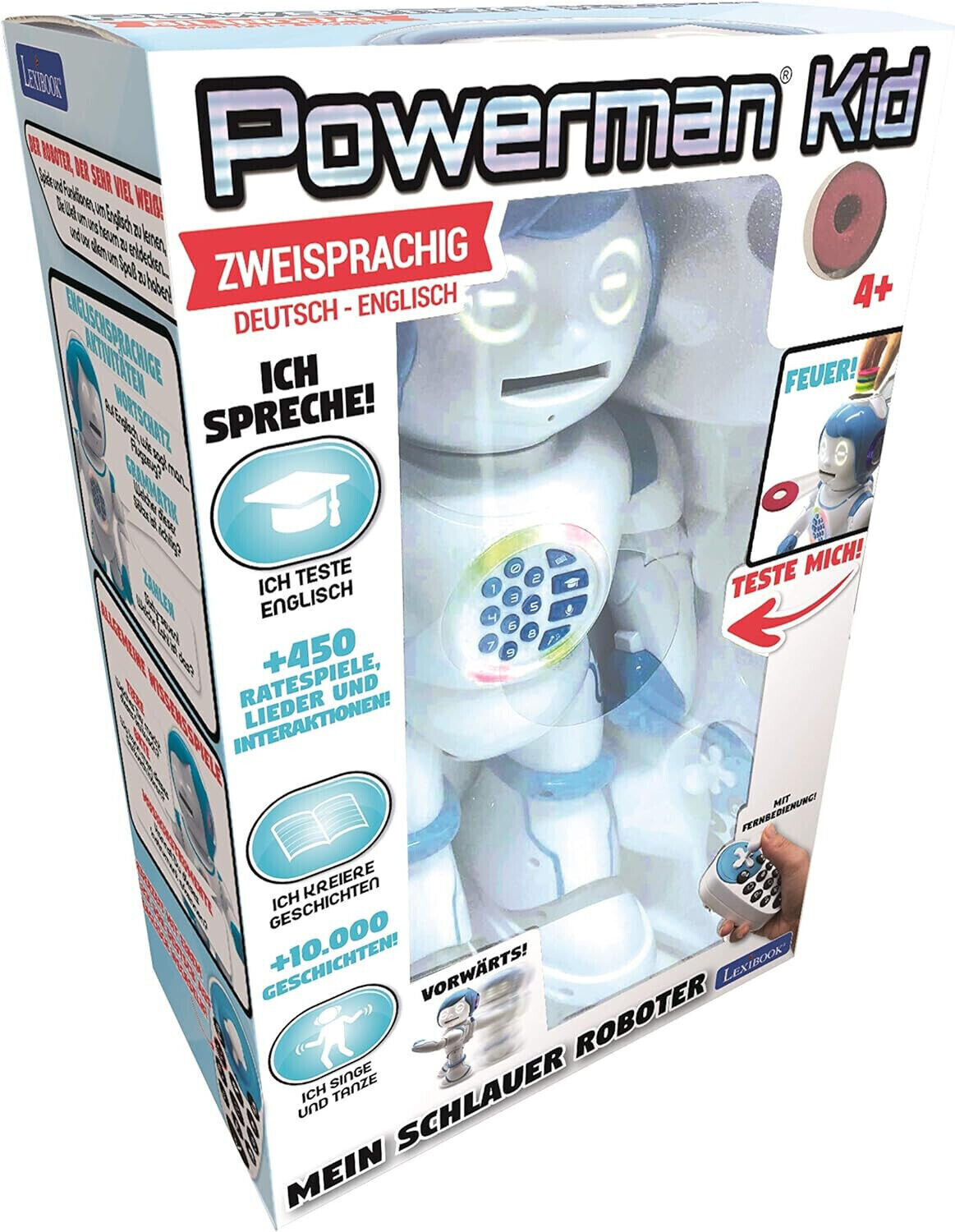Lexibook ROB90DE Powerman Kid - Pädagogischer und zweisprachiger deutsch Roboter
