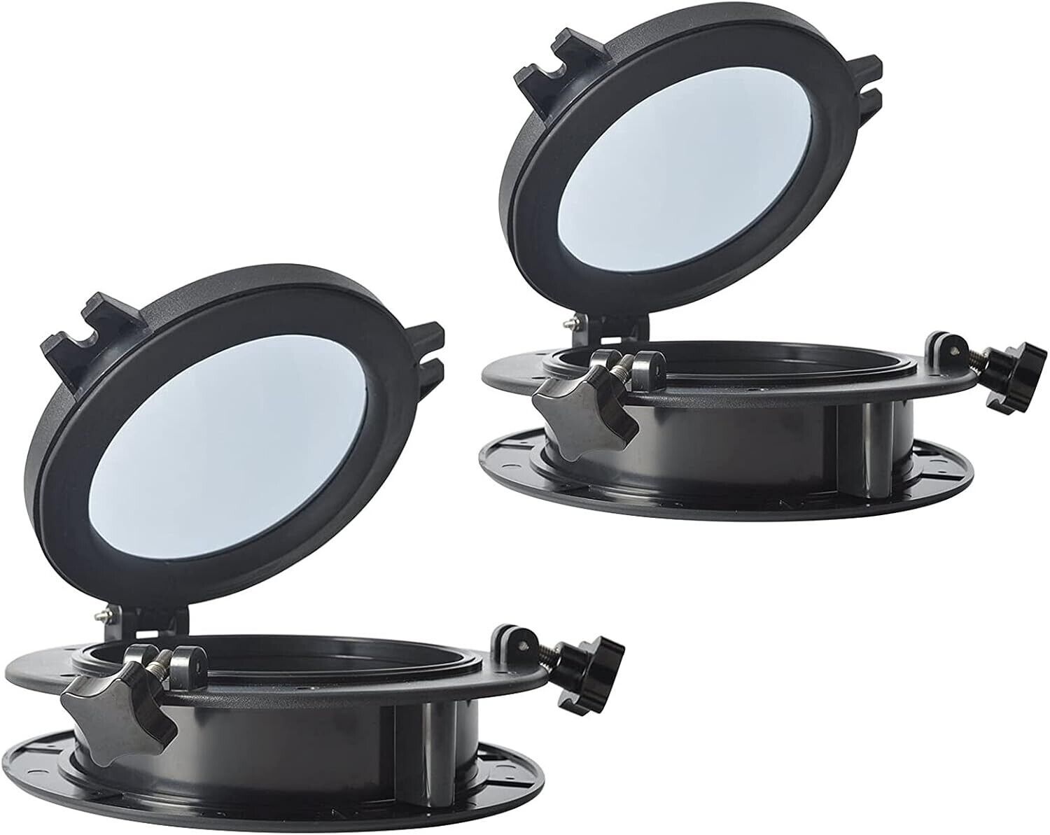 1 Paar Fensteröffnungs-Bullauge für Boote, Yacht, runde Öffnung, 25