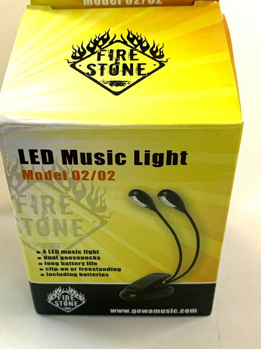 Fire & Stone  Notenpultleuchte Zwei LEDs pro Schwanenhals