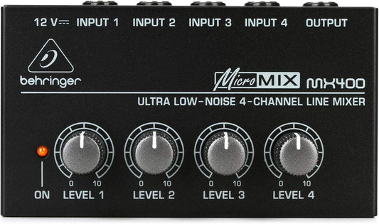 Behringer MICROMIX MX400 Ultra Low-Noise 4-Kanal-Line-Mixer