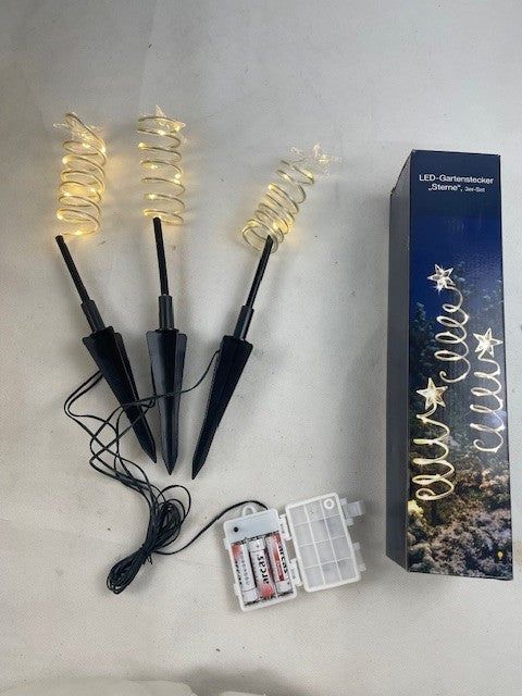 LED-Gartenstecker "Sterne" 3er-Set