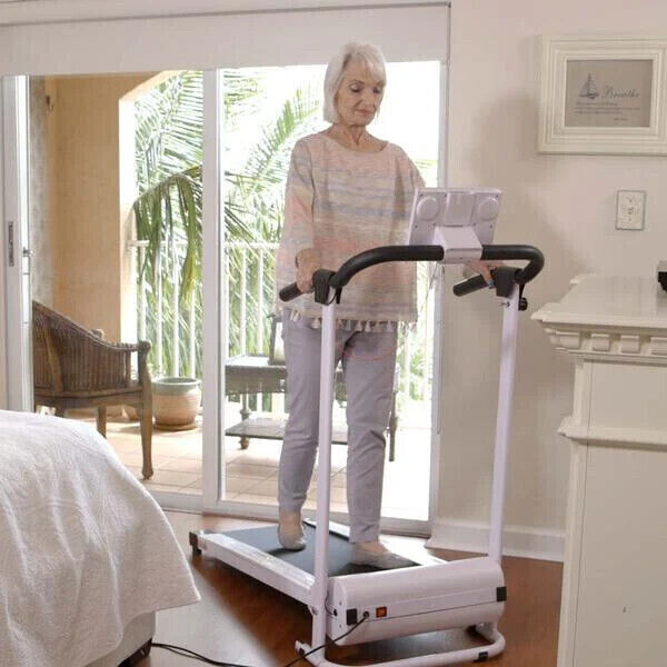 iWalk Laufband zusammenklappbar inkl. Bordcomputer Sport Fitness Gerät Weiß