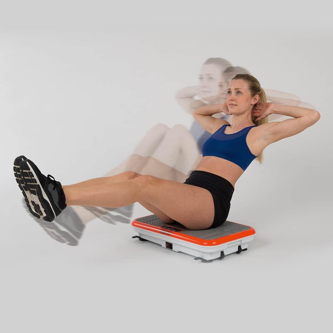 Vibroshaper Fitness Vibrationsplatte mit Zubehör Sport Fitness Gerät für Zuhause