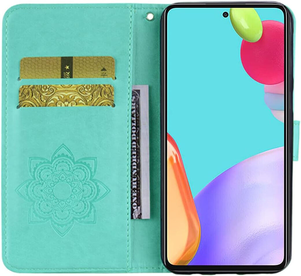 Hülle für Google Pixel 4A 5G Case, Owl Embossed Bling Glitzer PU Leder Tasche