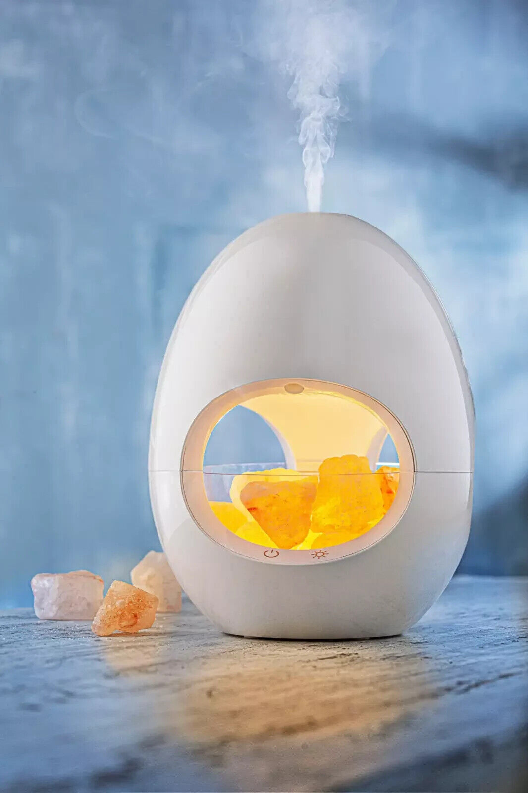 Aroma Diffusor Salzkristall Duft Lampe Luftbefeuchter Stimmungslicht