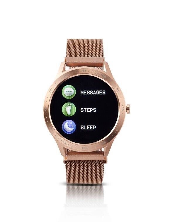 Fitnessuhr mit Full-Touchdisplay, gold Aktivitätstracker Fitness Armband