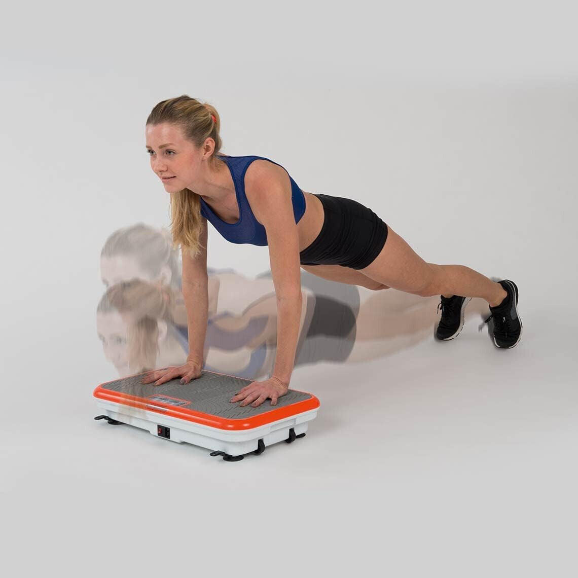 Vibroshaper Fitness Vibrationsplatte mit Zubehör Sport Fitness Gerät für Zuhause