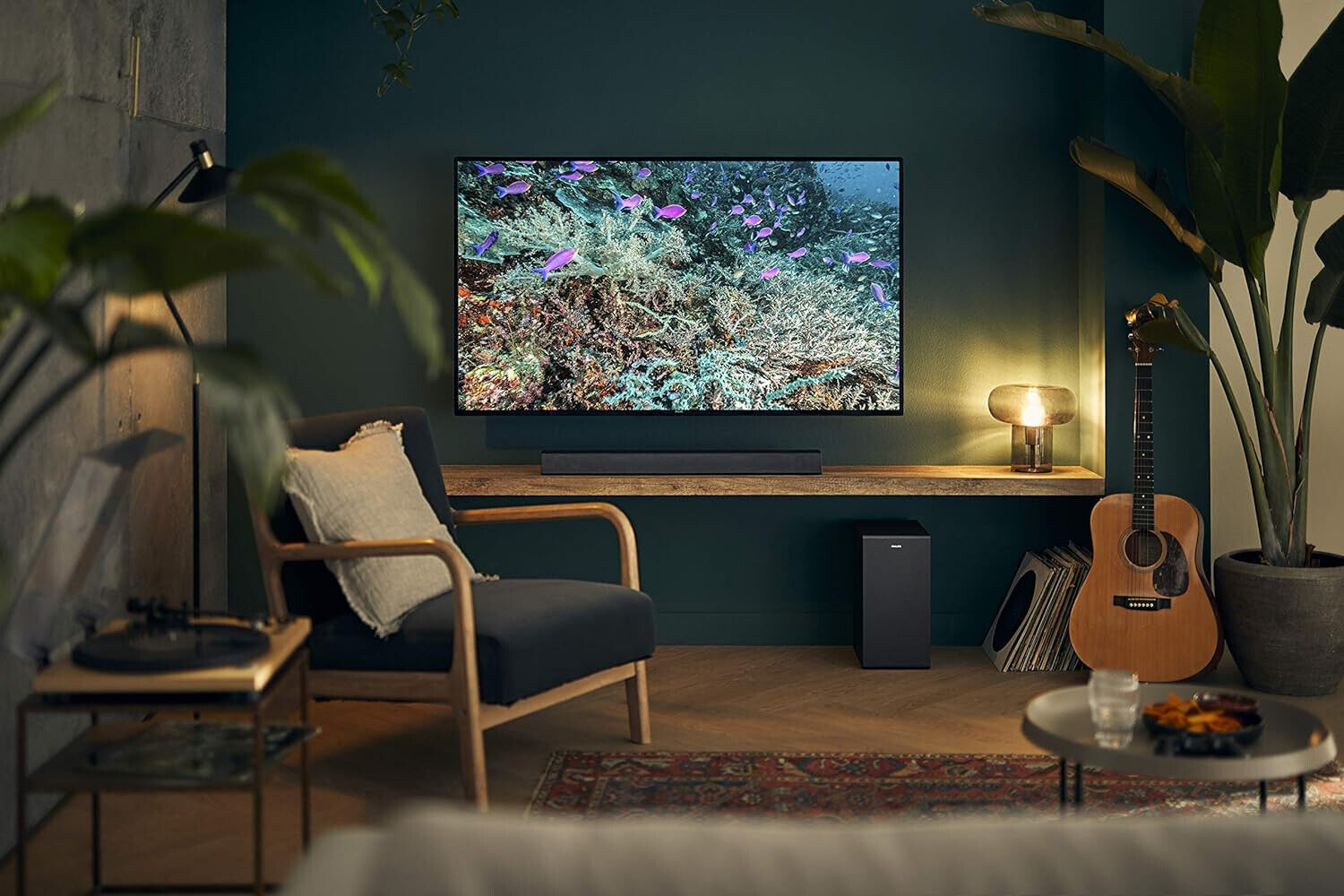 PHILIPS TAB7305 - Soundbar Bluetooth 2.1 Wireless-Subwoofer 300W HDMI Schwarz